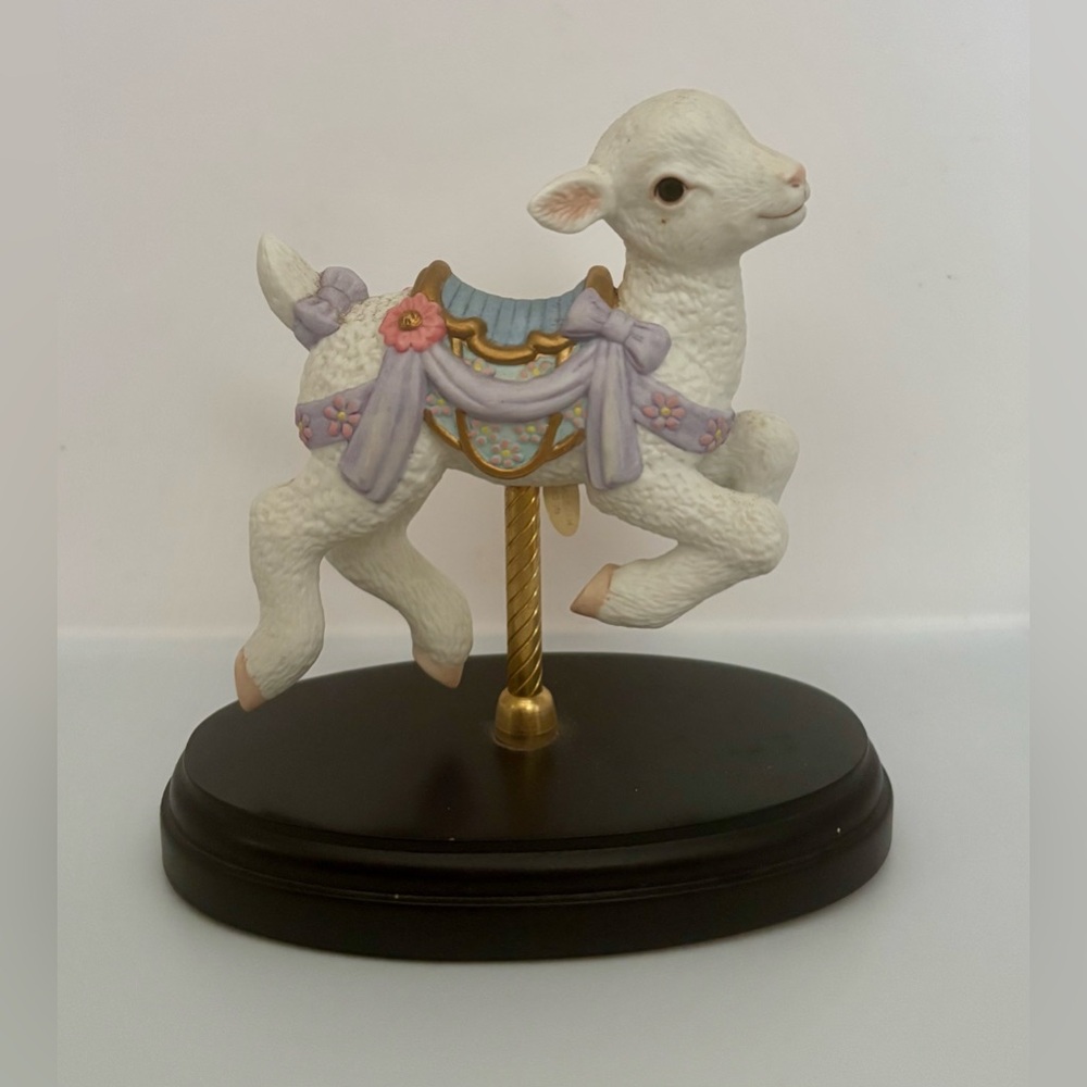 1995 Lenox Carousel Babies Collection Limited Edition Figurine Baby Sheep Lamb